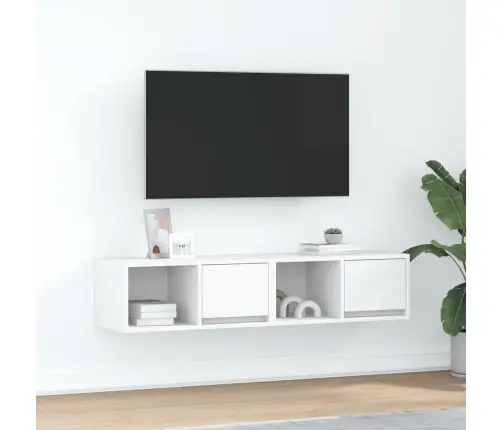 Tv Skapīši, 2 Gab., Balti, 60X31X25,5 Cm, Inženierijas Koks Vidaxl