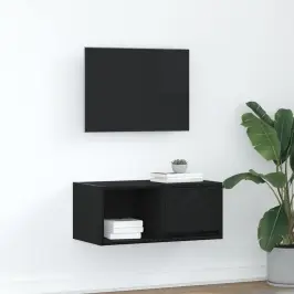 Tv Skapis, Melns Ozola 60X31X25,5 Cm Inženierijas Koks Vidaxl