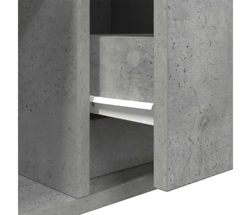 Tv Skapītis, Betonpelēks, 60X31X25,5 Cm, Inženierijas Koks Vidaxl