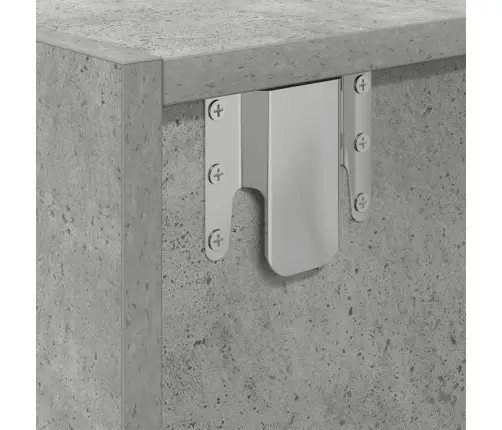 Tv Skapītis, Betonpelēks, 60X31X25,5 Cm, Inženierijas Koks Vidaxl