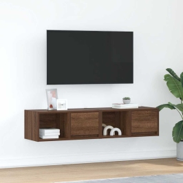 Tv Skapīši, 2 Gab., Brūna Ozola, 60X31X25,5Cm Inženierijas Koks Vidaxl