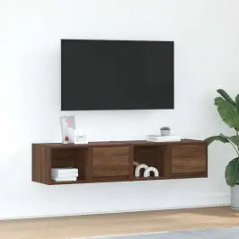 Tv Skapīši, 2 Gab., Brūna Ozola, 60X31X25,5Cm Inženierijas Koks Vidaxl