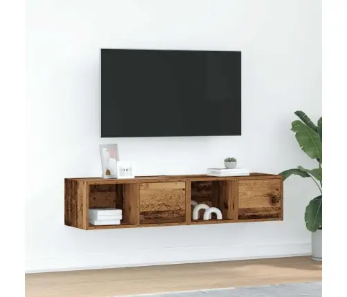 Tv Skapīši, 2 Gab., Veca Koka, 60X31X25,5 Cm, Inženierijas Koks Vidaxl