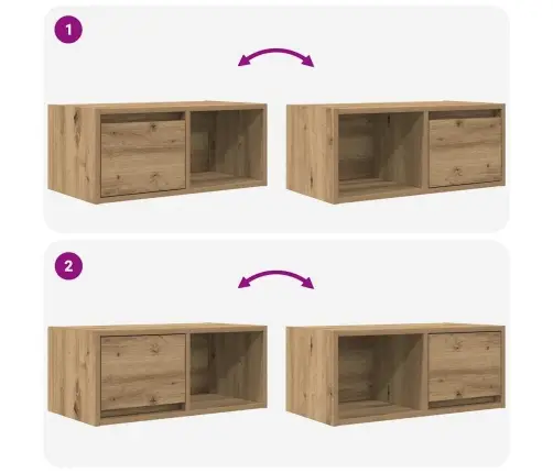 Tv Skapīši, 2 Gab., 60X31X25,5 Cm Inženierijas Koks Vidaxl Tv Skapīši, 2 Gab., 60X31X25,5 Cm Inženierijas Koks Vidaxl