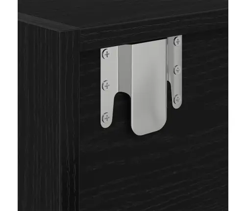 Telerikapp, Must Tamm, 80X31X25,5 cm Tehispuit