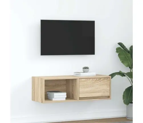 Tv Skapītis, Ozolkoka Krāsa, 80X31X25,5 Cm, Inženierijas Koks Vidaxl