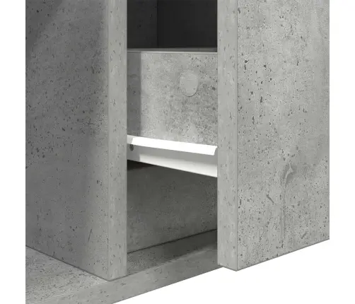 Tv Skapītis, Betonpelēks, 80X31X25,5 Cm, Inženierijas Koks Vidaxl