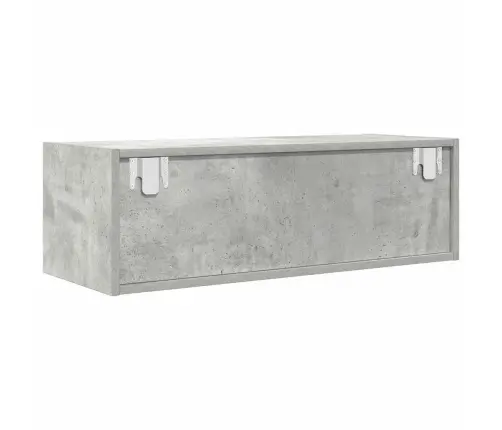 Tv Skapītis, Betonpelēks, 80X31X25,5 Cm, Inženierijas Koks Vidaxl