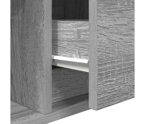 Telerikapp, Hall Sonoma Tamm, 80X31X25,5 cm Tehispuit