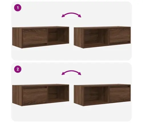 Tv Skapītis, Ozolkoka Krāsa, 80X31X25,5 Cm, Inženierijas Koks Vidaxl