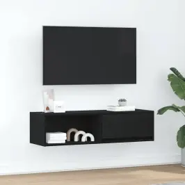 Telerikapp, Must Tamm, 100X31X25,5 cm Tehispuit