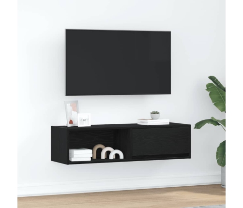 Tv Skapis, Melns Ozola 100X31X25,5 Cm Inženierijas Koks Vidaxl