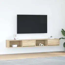 Tv Skapīši, 2 Gab., Ozolkoka, 100X31X25,5 Cm, Inženierijas Koks Vidaxl
