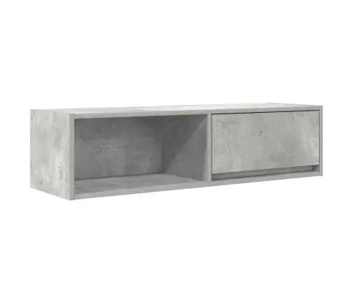 Tv Skapītis, Betona Pelēks, 100X31X25,5 Cm, Inženierijas Koks Vidaxl