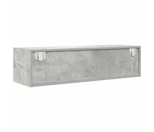 Tv Skapītis, Betona Pelēks, 100X31X25,5 Cm, Inženierijas Koks Vidaxl
