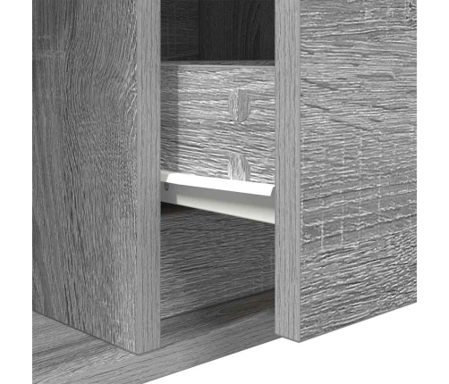 Tv Skapītis, Pelēcīga Ozolkoka, 100X31X25,5 Cm Vidaxl