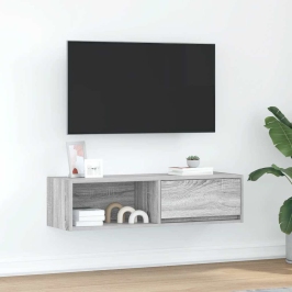 Tv Skapītis, Pelēcīga Ozolkoka, 100X31X25,5 Cm Vidaxl