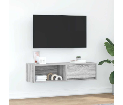 Tv Skapītis, Pelēcīga Ozolkoka, 100X31X25,5 Cm Vidaxl