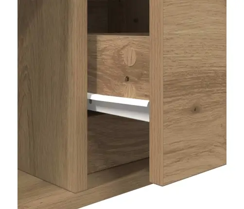 Tv Skapīši, 2 Gab., Koka Krāsā 100X31X25,5 Cm Inženierijas Koks Vidaxl