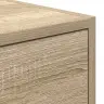 Seina Telerikapid, 2 Tk, Sonoma Tamm, 60X31X25,5 cm Tehispuit