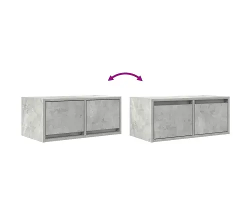 Seina Telerikapid, 2 Tk, Betoonhall, 60X31X25,5 cm Tehispuit
