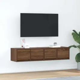 Tv Skapīši, 2 Gab., Brūna Ozola, 60X31X25,5Cm Inženierijas Koks Vidaxl