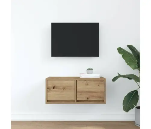 Tv Skapītis, Koka Krāsā, 60X31X25,5 Cm, Inženierijas Koks Vidaxl