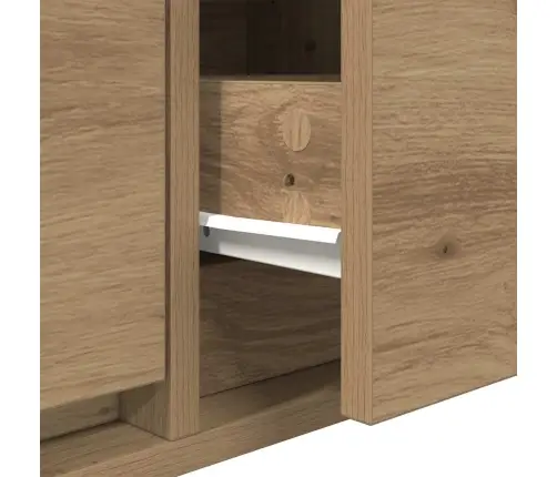 Tv Skapītis, Koka Krāsā, 60X31X25,5 Cm, Inženierijas Koks Vidaxl