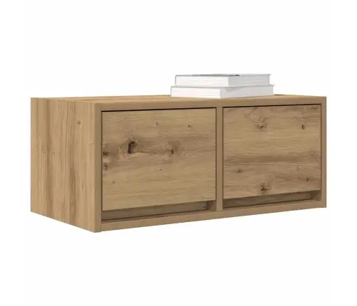 Tv Skapītis, Koka Krāsā, 60X31X25,5 Cm, Inženierijas Koks Vidaxl