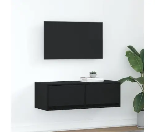 Tv Skapis, Melns Ozola 80X31X25,5 Cm Inženierijas Koks Vidaxl
