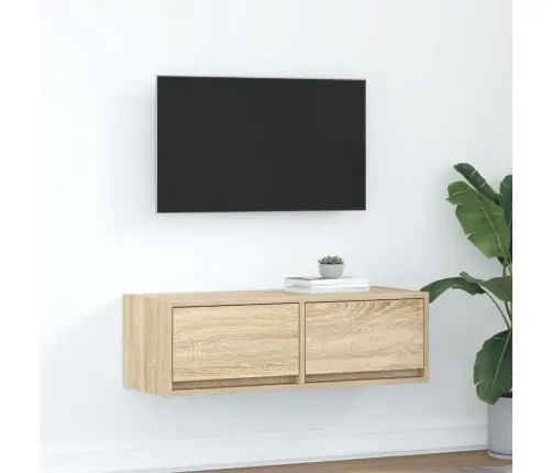 Tv Skapītis, Ozolkoka Krāsa, 80X31X25,5 Cm, Inženierijas Koks Vidaxl