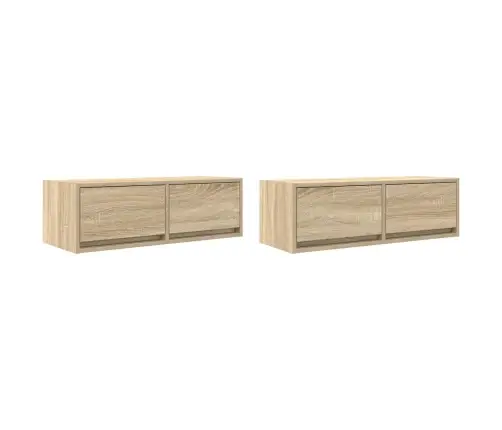 Tv Skapīši, 2 Gab., Ozolkoka, 80X31X25,5 Cm, Inženierijas Koks Vidaxl Tv Skapīši, 2 Gab., Ozolkoka, 80X31X25,5 Cm, Inženierijas Koks Vidaxl