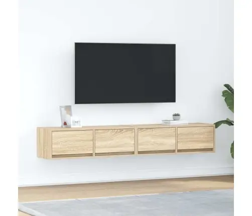 Tv Skapīši, 2 Gab., Ozolkoka, 80X31X25,5 Cm, Inženierijas Koks Vidaxl Tv Skapīši, 2 Gab., Ozolkoka, 80X31X25,5 Cm, Inženierijas Koks Vidaxl