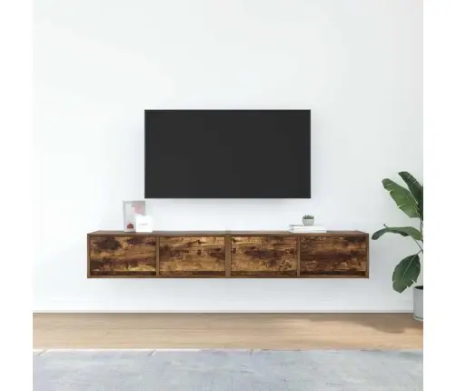 Televizoriaus Spintelės, 2Vnt., 80X31X25,5 cm Mediena