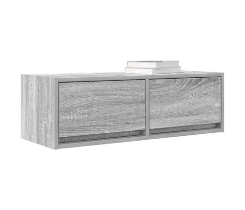 Tv Skapītis, Pelēka Ozolkoka, 80X31X25,5 Cm, Inženierijas Koks Vidaxl