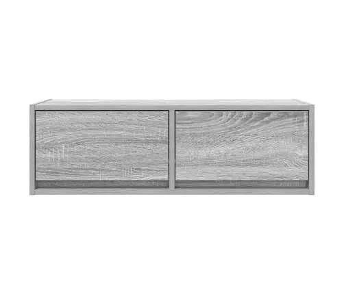 Tv Skapītis, Pelēka Ozolkoka, 80X31X25,5 Cm, Inženierijas Koks Vidaxl