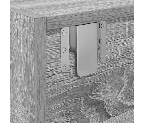 Tv Skapītis, Pelēka Ozolkoka, 80X31X25,5 Cm, Inženierijas Koks Vidaxl