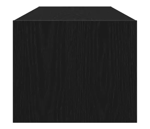 Televizora Skapis Melns Ozols 100X31X25,5 Cm Inženierijas Koks Vidaxl