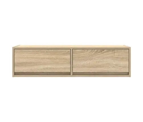 Tv Skapītis Sonoma Ozola 100X31X25,5 Cm Inženierijas Koks Vidaxl