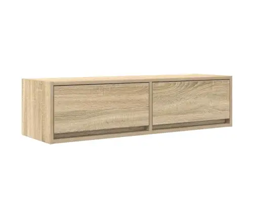 Tv Skapītis Sonoma Ozola 100X31X25,5 Cm Inženierijas Koks Vidaxl