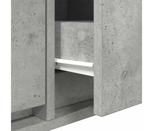 Tv Konstruktors Betonam Pelēkā 100X31X25,5 Cm Inženierijas Koks Vidaxl