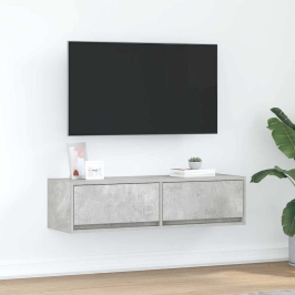 Televizora Skapīša Betona Pelēka 100 X 31 X 25.5 Cm Vidaxl