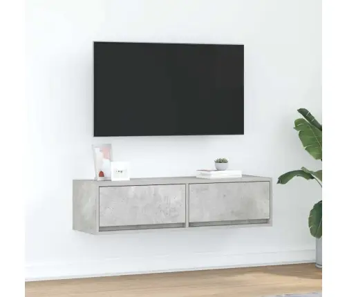 Tv Konstruktors Betonam Pelēkā 100X31X25,5 Cm Inženierijas Koks Vidaxl