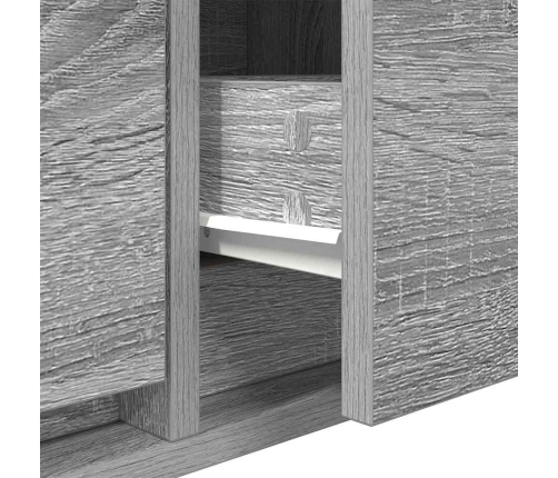 Tv Skapītis Pelēks Sonoma 100X31X25,5 Cm Inženierijas Koks Vidaxl