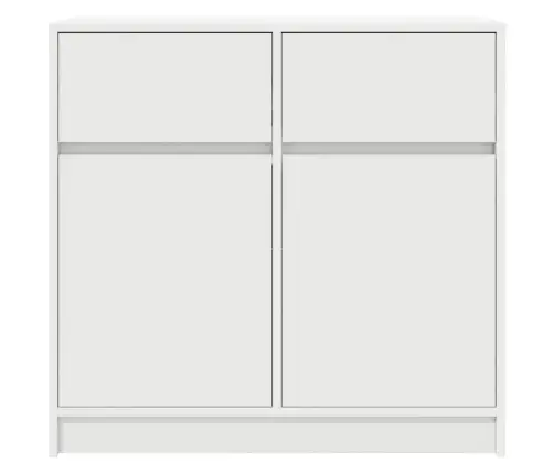 Kumode Ar Atvilktni, Balta, 80X34X76 Cm, Inženierijas Koks Vidaxl