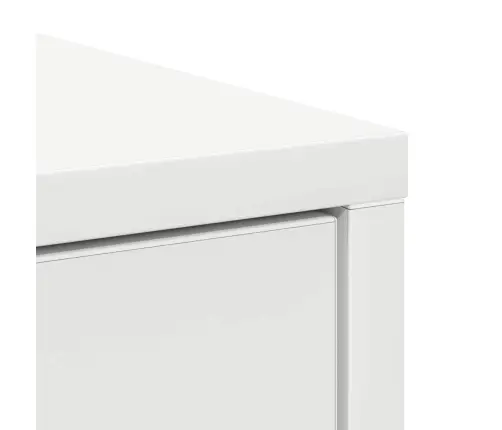 Kumode Ar Atvilktni, Balta, 80X34X76 Cm, Inženierijas Koks Vidaxl