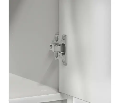 Kumode Ar Atvilktni, Balta, 80X34X76 Cm, Inženierijas Koks Vidaxl