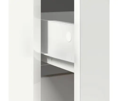 Kumode Ar Atvilktni, Balta, 80X34X76 Cm, Inženierijas Koks Vidaxl