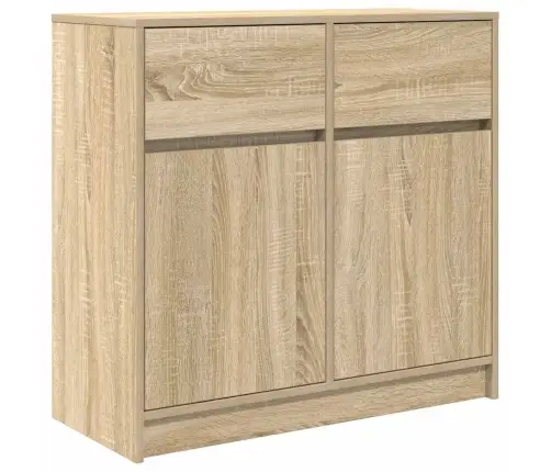 Kumode Ar Atvilktni, 80X34X76 Cm, Inženierijas Koks Vidaxl