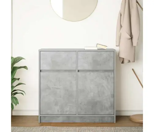 Kumode Ar Atvilktni, 80X34X76 Cm, Inženierijas Koks Vidaxl